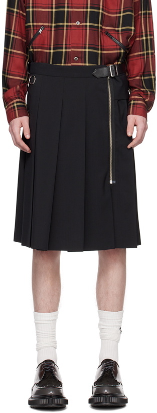 Photo: UNDERCOVER Black Pleated Skirt