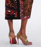 Christian Louboutin Rosa Fruit embellished satin sandals