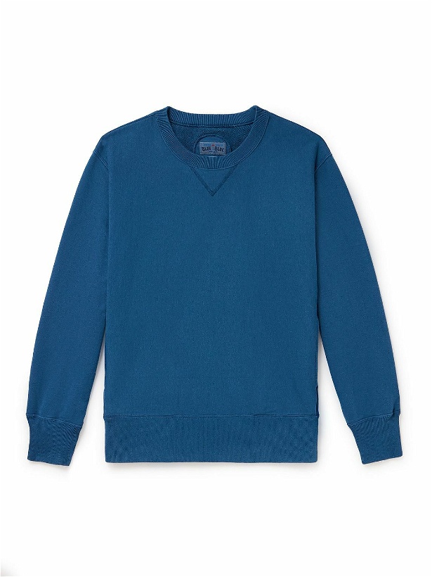 Photo: Blue Blue Japan - Cotton-Jersey Sweatshirt - Blue