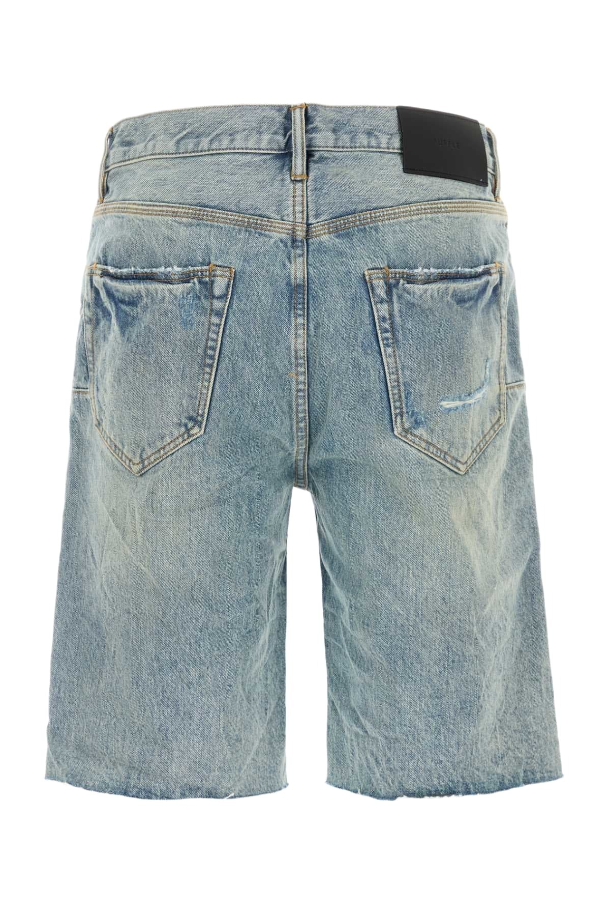 Purple Brand Denim Bermuda Shorts