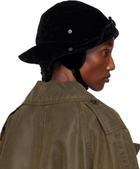 OPEN YY Black Detachable Ear Flap Bucket Hat