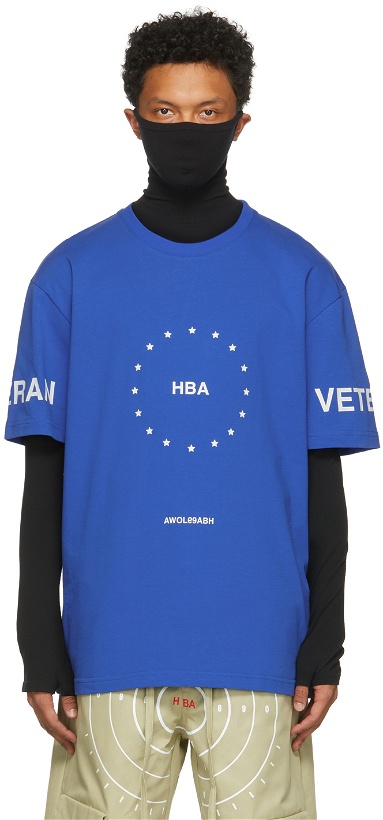 Photo: Hood by Air Blue Veteran Stars T-Shirt