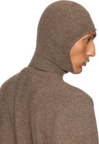Rick Owens Moncler + Rick Owens Gray Knit Skull Balaclava