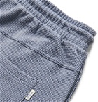 Schiesser - Ernst Striped Ribbed Cotton Pyjama Shorts - Blue