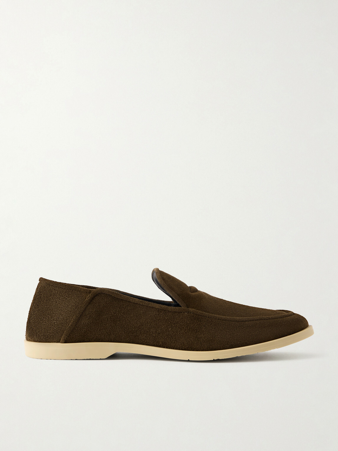 George Cleverley - Mayfair II Collapsible-Heel Suede Loafers - Brown