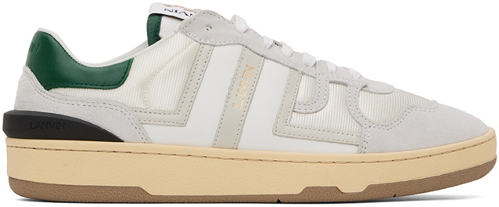 Photo: Lanvin Gray & Green Clay Sneakers