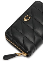 Coach Pillow Quilted Leather Wallet - Black - One Size