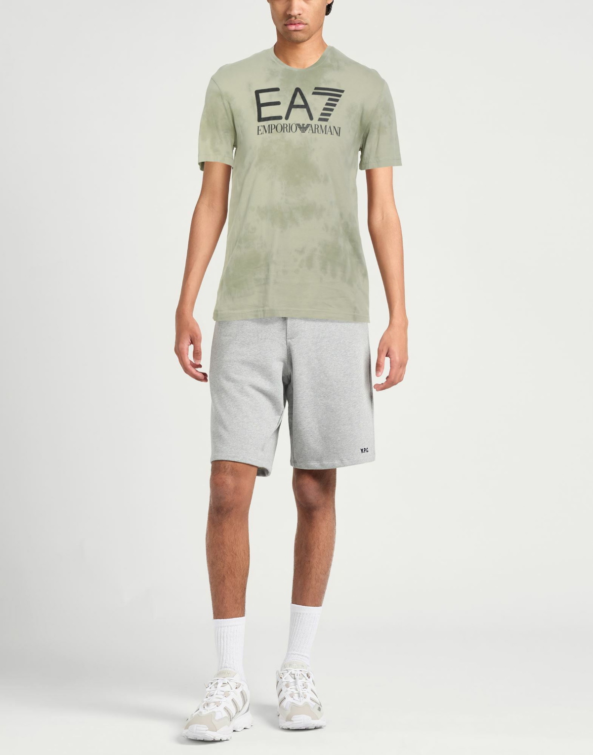 Ea7 Mens T-shirt in Sage green