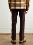 Tod's - Straight-Leg Cotton-Corduroy Trousers - Brown