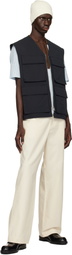 Jil Sander Black Bellows Pocket Vest