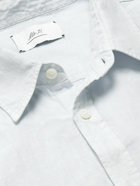 Mr P. - Garment-Dyed Linen Shirt - Blue