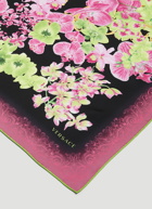 Versace - Floral Print Silk Scarf in Pink