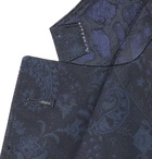 Etro - Slim-Fit Paisley-Print Stretch-Cotton Twill Suit Jacket - Blue