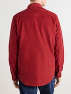 Canali - Cotton-Corduroy Shirt - Red