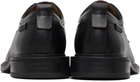 Hugo Black Logo Tab Leather Derbys