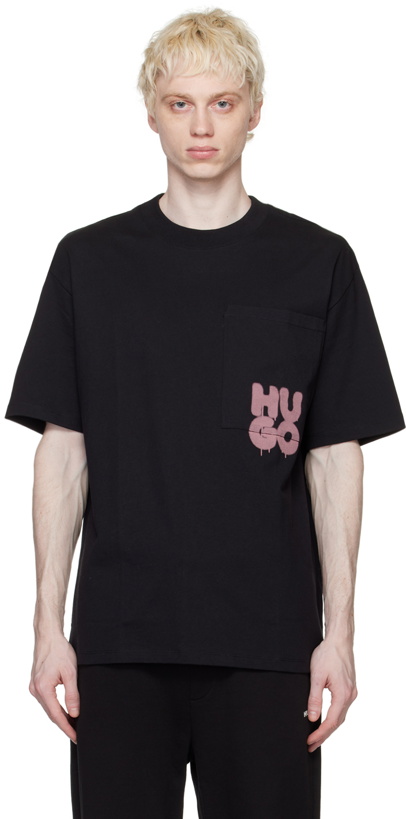 Photo: Hugo Black Graffiti-Inspired T-Shirt