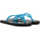 Ancient Greek Sandals Blue Saionara Jelly Flip-Flops