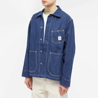 Nudie Jeans Co Men's Nudie Howie Chore Jacket in Indigo