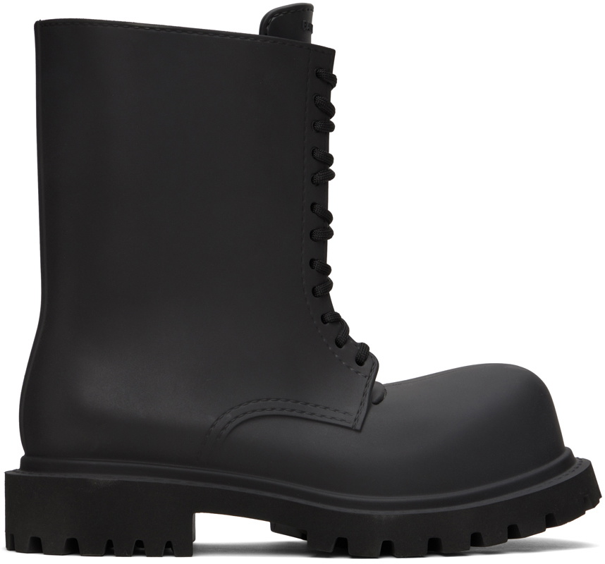 BALENCIAGA steroid boots ブラックショートブーツ Balenciaga Black Steroid Boots Balenciaga