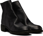 Guidi Black Back Zip Boots