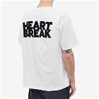 Bedwin & The Heartbreakers Men's Lemmy Heartbreak Back Print T-Shirt in White