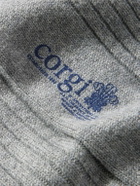 Kingsman - Ribbed Cashmere Socks - Gray