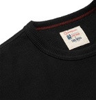 Todd Snyder Champion - Logo-Appliquéd Striped Loopback Cotton-Jersey Sweatshirt - Black