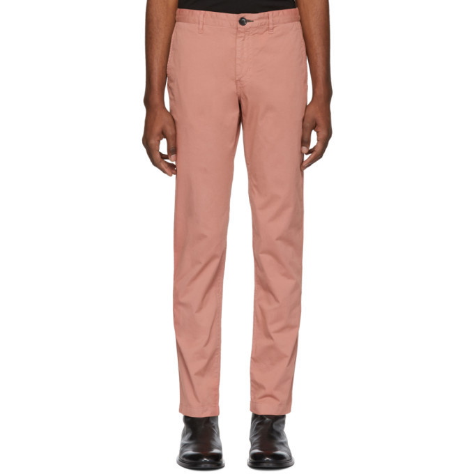 Photo: PS by Paul Smith Pink Chino Mid Fit Trousers