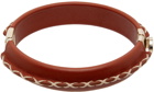 Chloé Brown Leather Cuff Bracelet