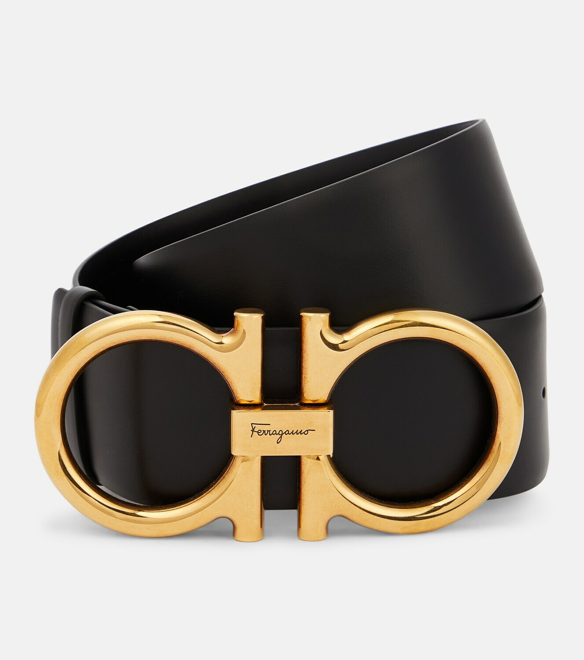 Ferragamo Women High Waist Gancini Belt Black