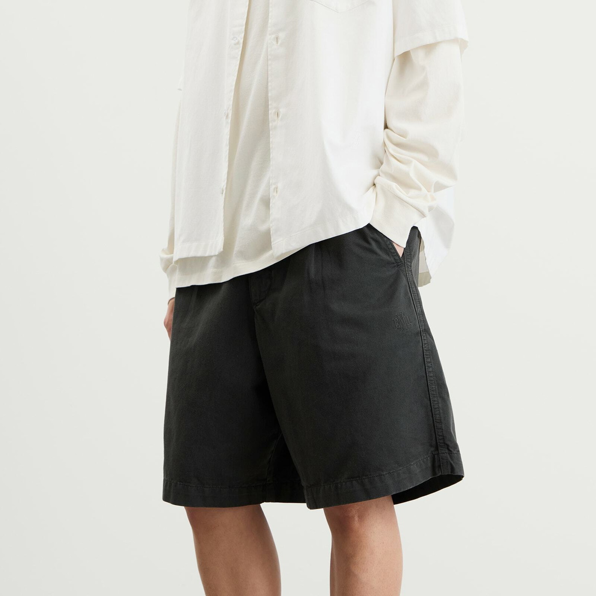 END. Resort Short in Washed Black