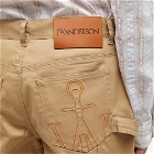 JW Anderson Men's 5 Pocket Workwear Chino in Beige