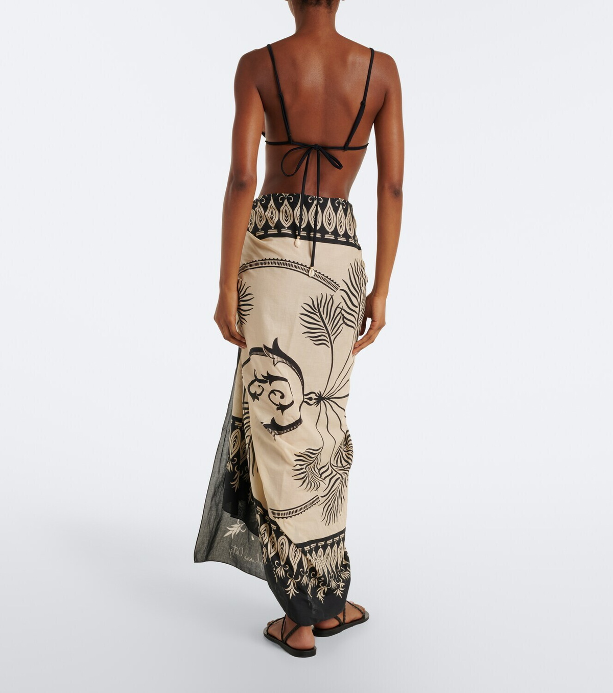 Johanna Ortiz Printed cotton beach cover-up