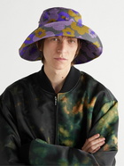 Acne Studios - Floral-Print Herringbone Cotton Bucket Hat - Purple