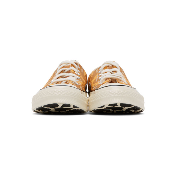 Converse Brown and Yellow Giraffe Chuck 70 OX Low Sneakers Converse