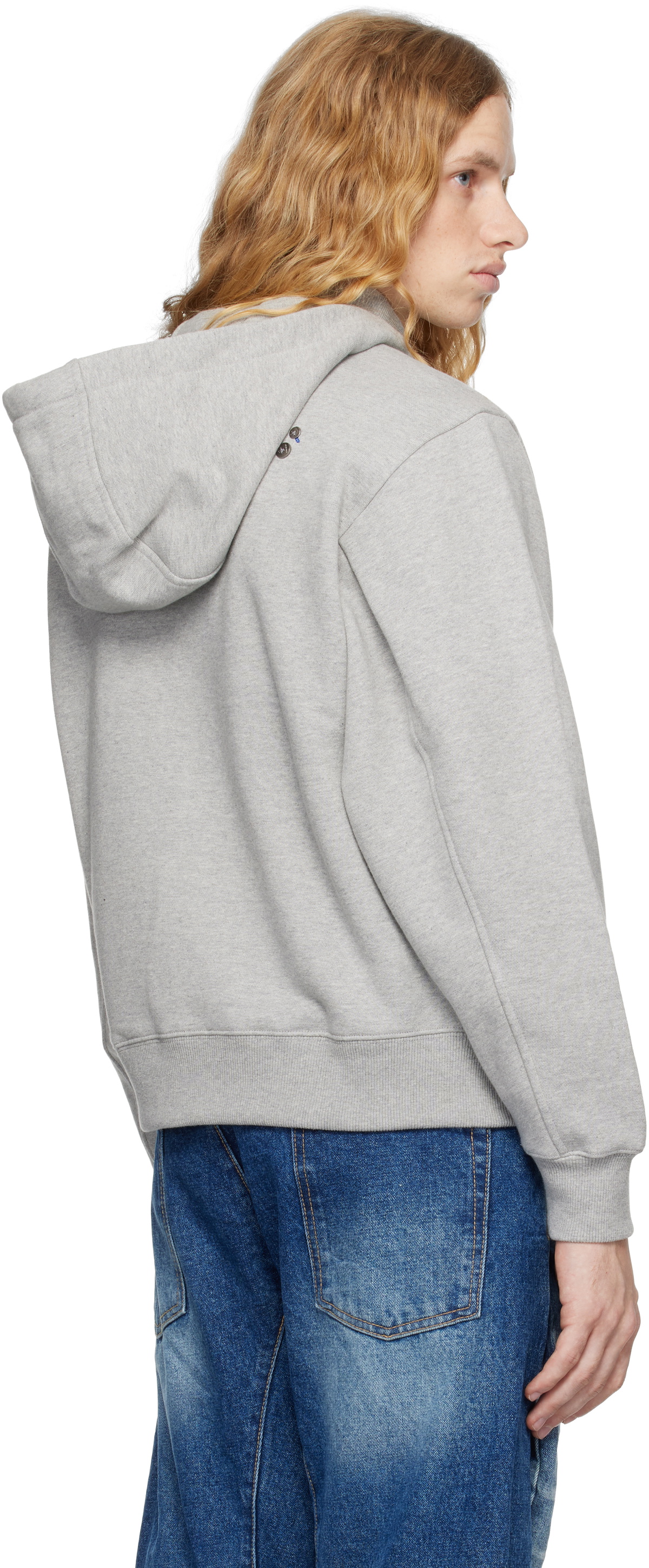 ★ADERERROR★ Product. 35 Grey Ader Error Gray Product. 35 Hoodie In Grey | ModeSens