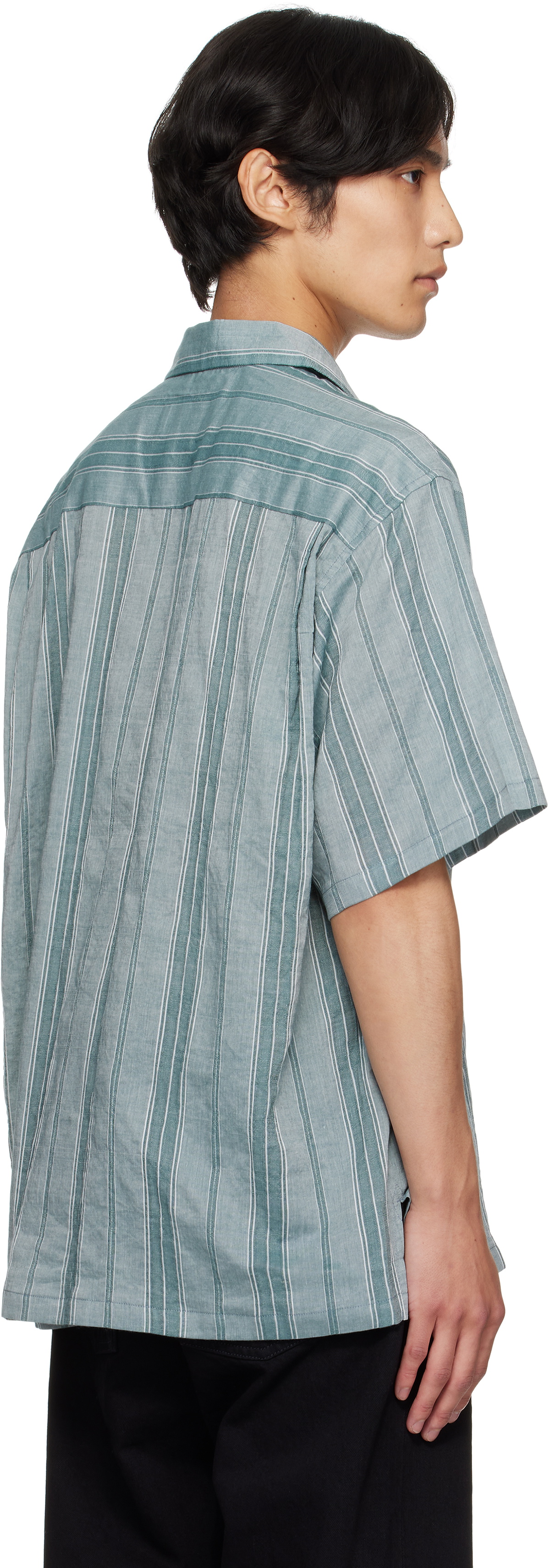 WTAPS Green Striped Shirt