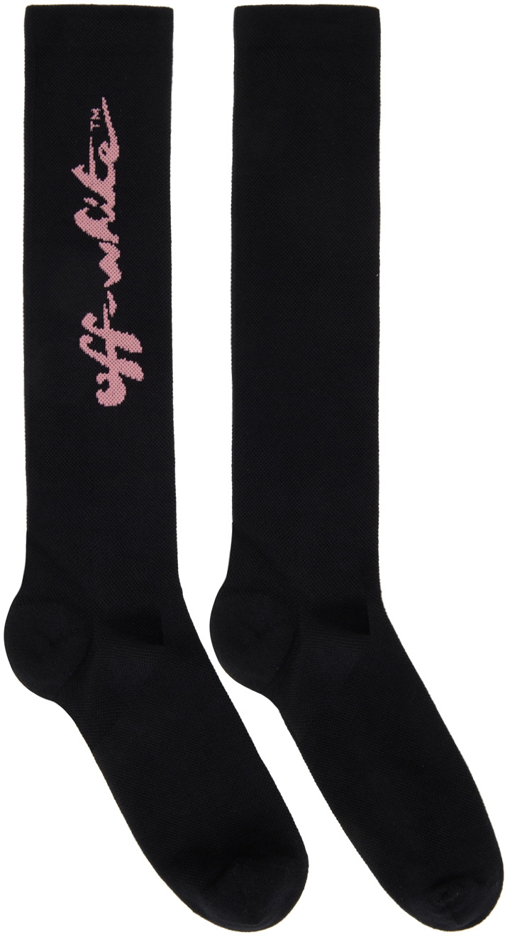 Off White Black Script Logo Socks Off White off-white-black-script-logo-socks-off-white
