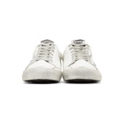 Golden Goose White and Navy Superstar Sneakers