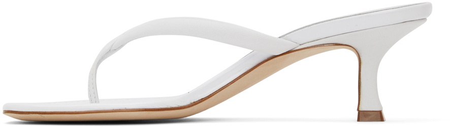 Manolo Blahnik White Paterno Heeled Sandals