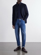Zegna - Il Conte Cashmere Brushed Coat - Blue