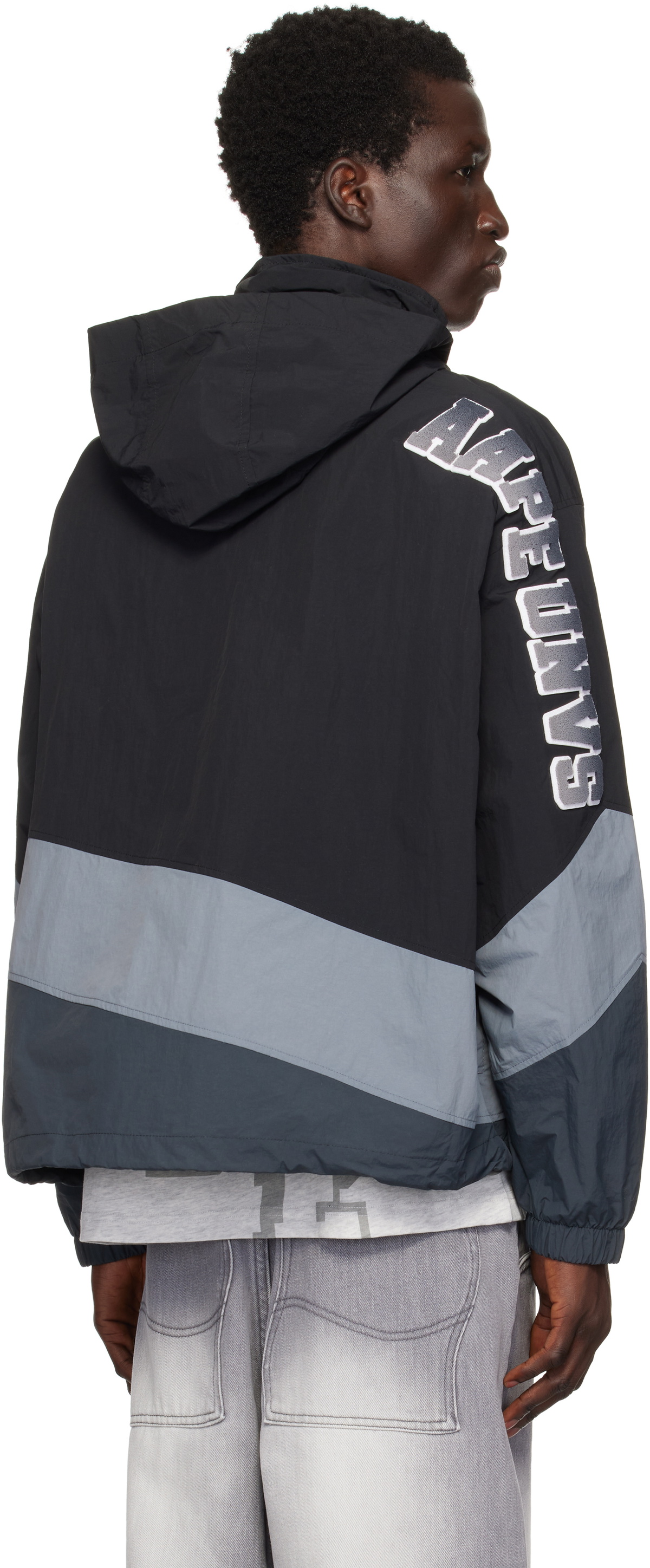 AAPE by A Bathing Ape Black Main Light Weight Jacket AAPE by A 