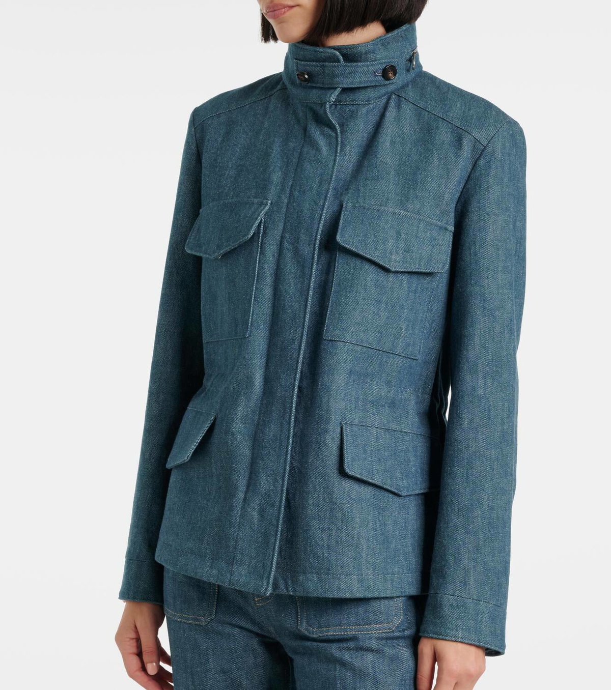 Loro Piana Traveller Mini denim field jacket