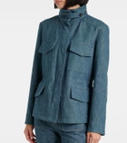 Loro Piana Traveller Mini denim field jacket