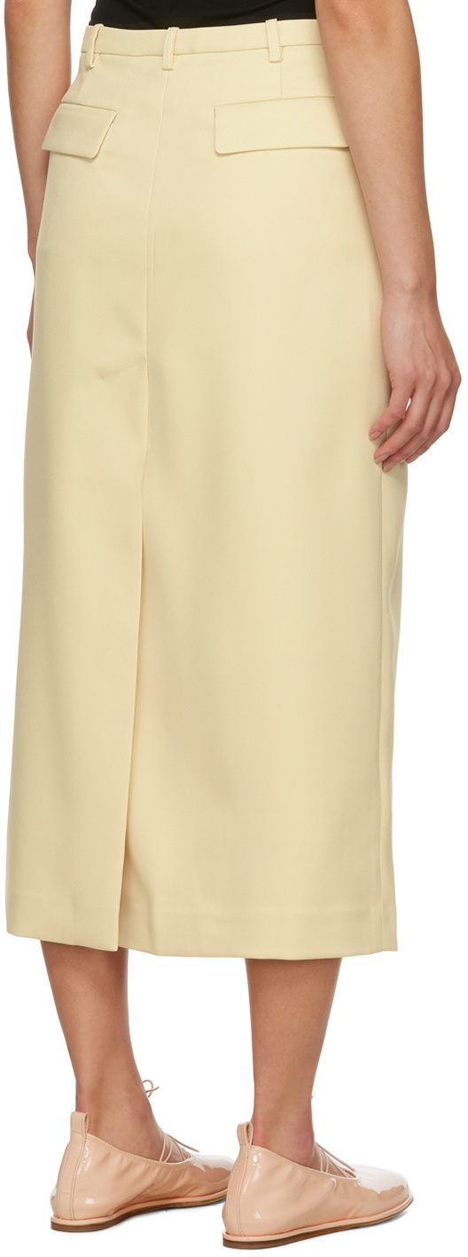 Sandy Liang Yellow Socks Midi Skirt