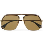 Fendi - Aviator-Style Gold-Tone and Acetate Sunglasses - Gold