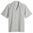 Foret Men's Peer Seersucker Vacation Shirt in Light Blue Stripe