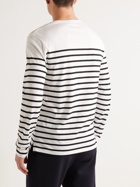 Ralph Lauren Purple label - Striped Cotton-Jersey T-Shirt - White