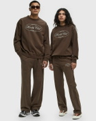 Sporty & Rich Oval Health crewneck Brown Mens Sweatshirt