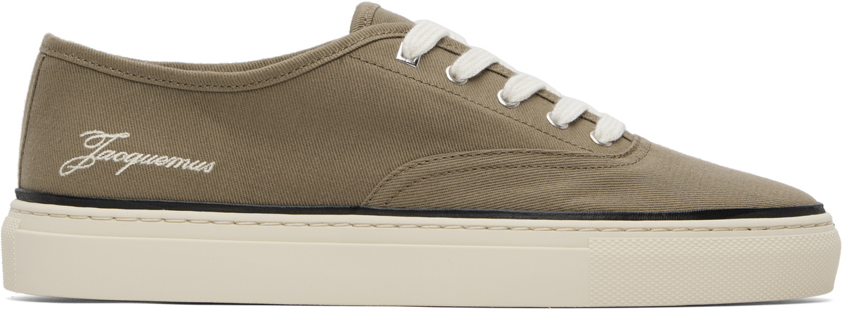 JACQUEMUS Khaki 'The Féfé' Sneakers